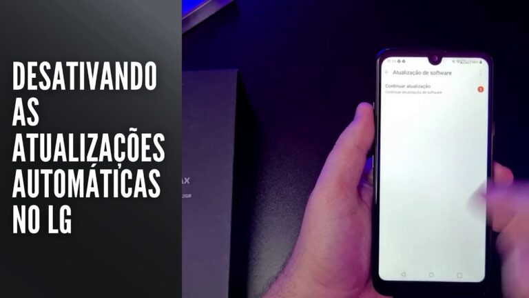 Desativando as atualizações automáticas no LG