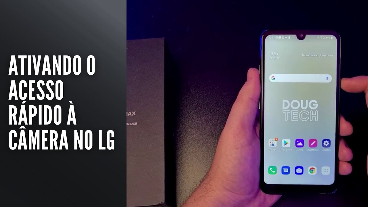 Ativando o acesso rápido à câmera no LG Ativando o acesso rápido à câmera no LG