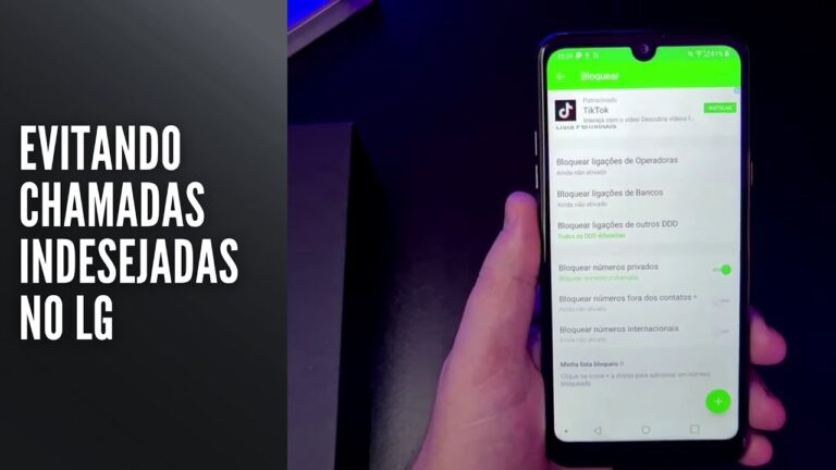 Evitando chamadas indesejadas no LG