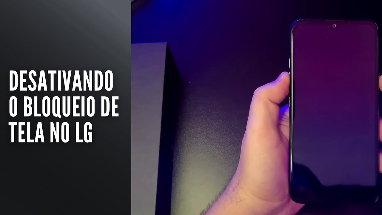 Desativando o bloqueio de tela no LG