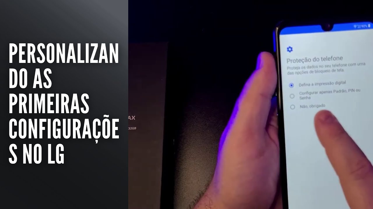 Personalizando as primeiras configurações no LG