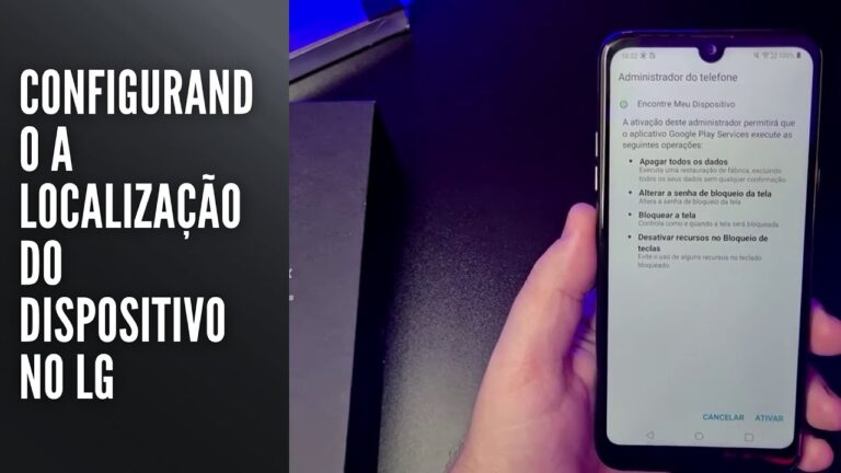Configurando a localização do dispositivo no LG