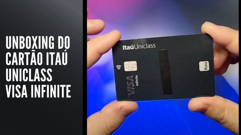 Unboxing do Cartão Itaú Uniclass Visa Infinite