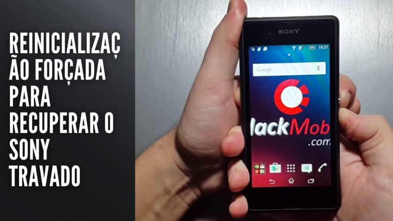 Reinicialização forçada para recuperar o Sony travado