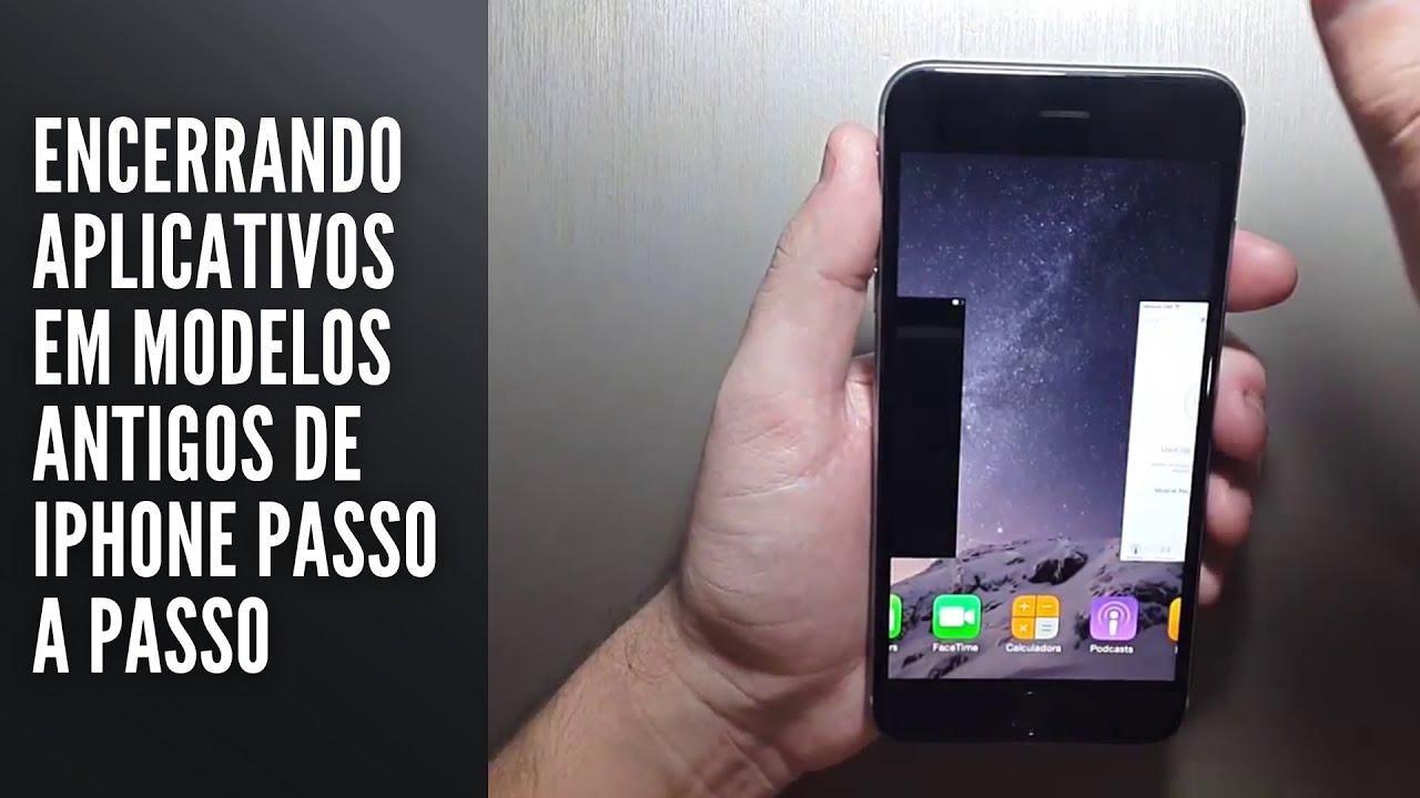 Encerrando aplicativos em modelos antigos de iPhone passo a passo