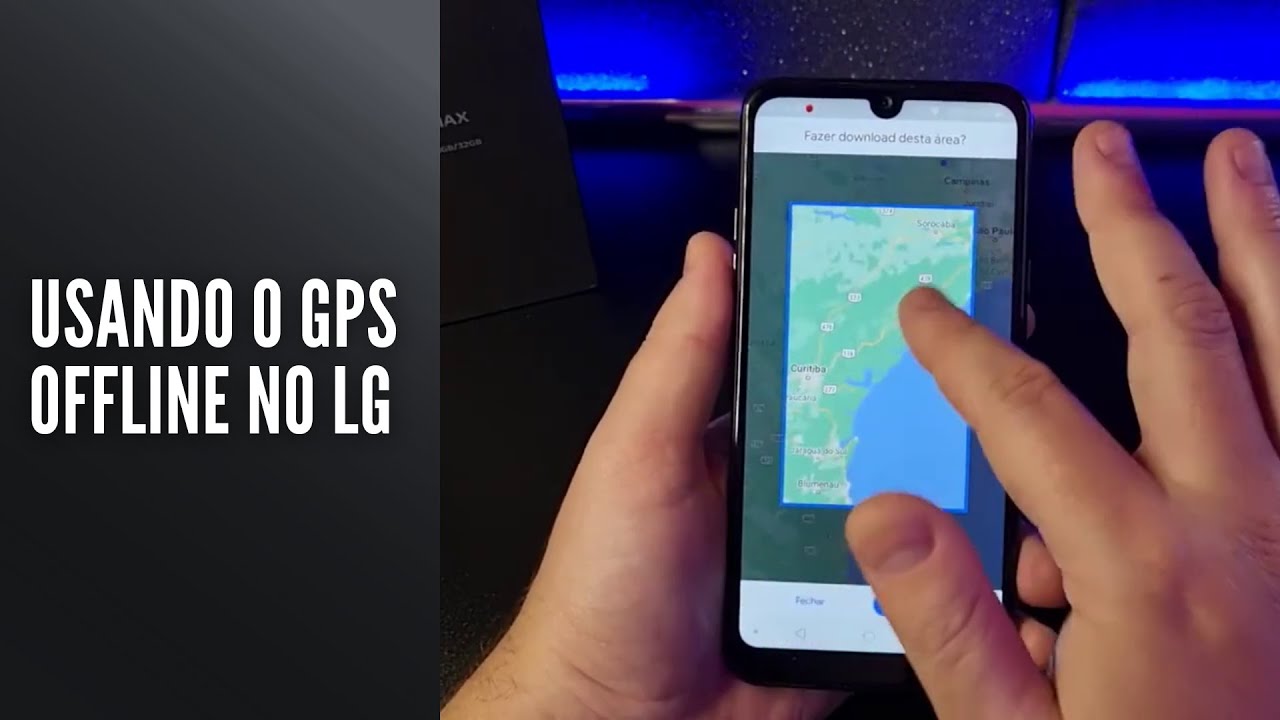 Usando o GPS offline no LG