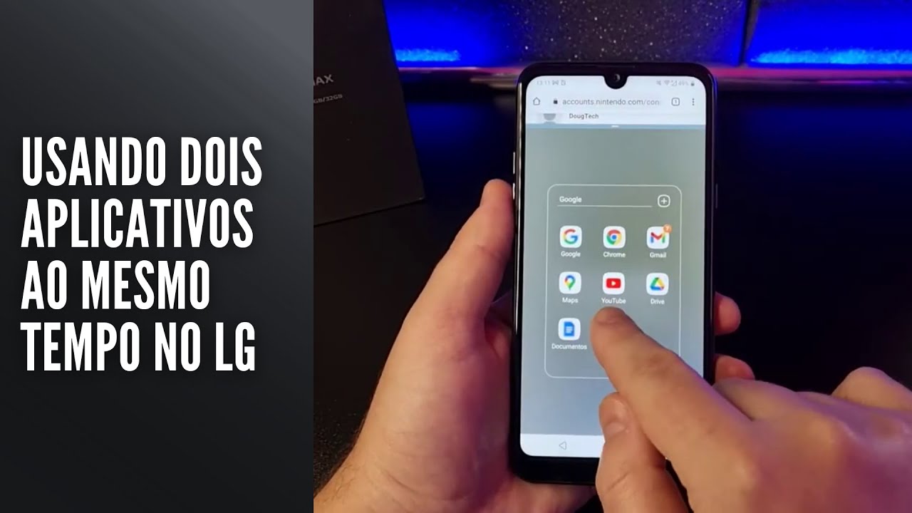 Usando dois aplicativos ao mesmo tempo no LG