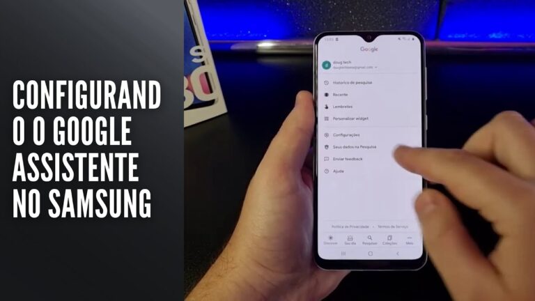 Configurando o Google Assistente no Samsung