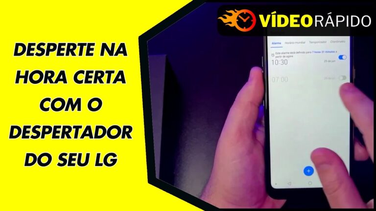 DESPERTE NA HORA CERTA COM O DESPERTADOR DO SEU LG
