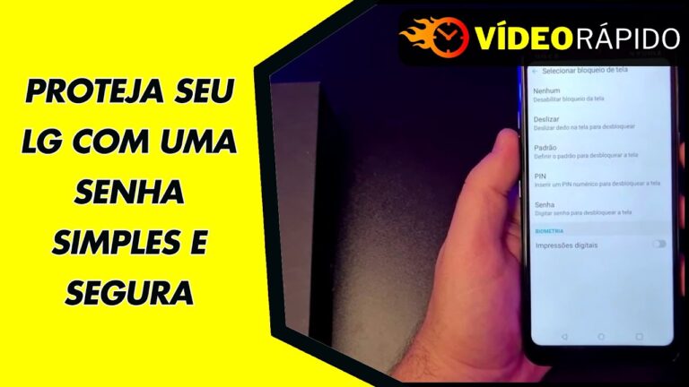 PROTEJA SEU LG COM UMA SENHA SIMPLES E SEGURA