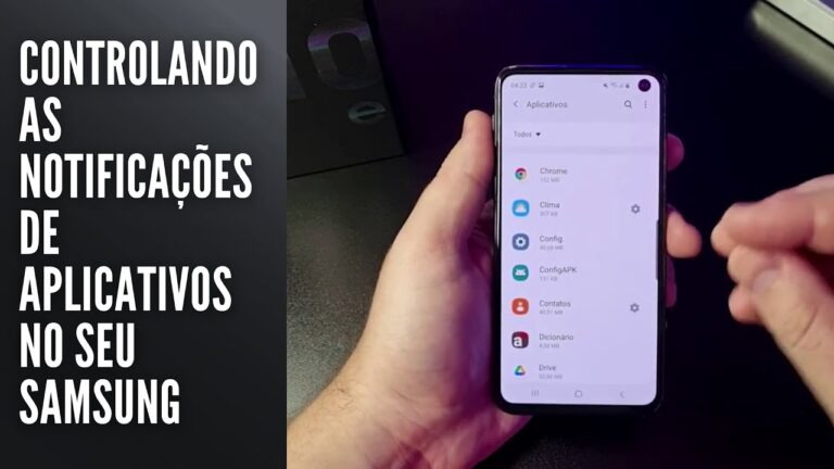 Controlando as notificações de aplicativos no seu Samsung