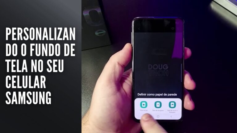 Personalizando o fundo de tela no seu celular Samsung