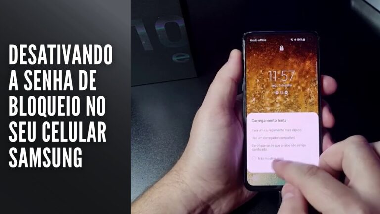 Desativando a senha de bloqueio no seu celular Samsung