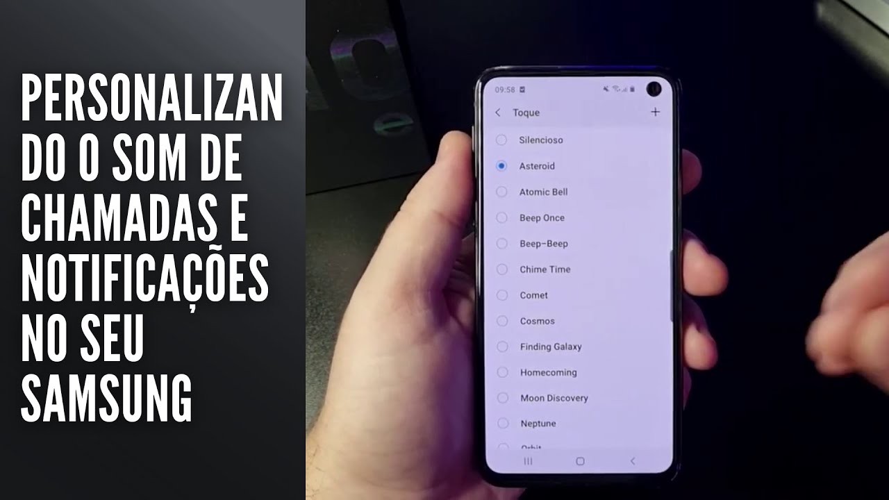 Personalizando o som de chamadas e notificações no seu Samsung