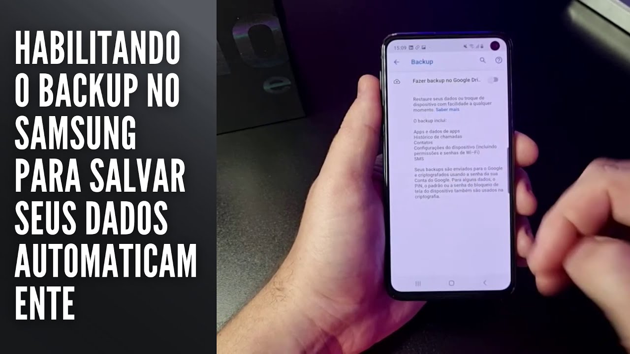 Habilitando o backup no Samsung para salvar seus dados automaticamente Habilitando o backup no Samsung para salvar seus dados automaticamente