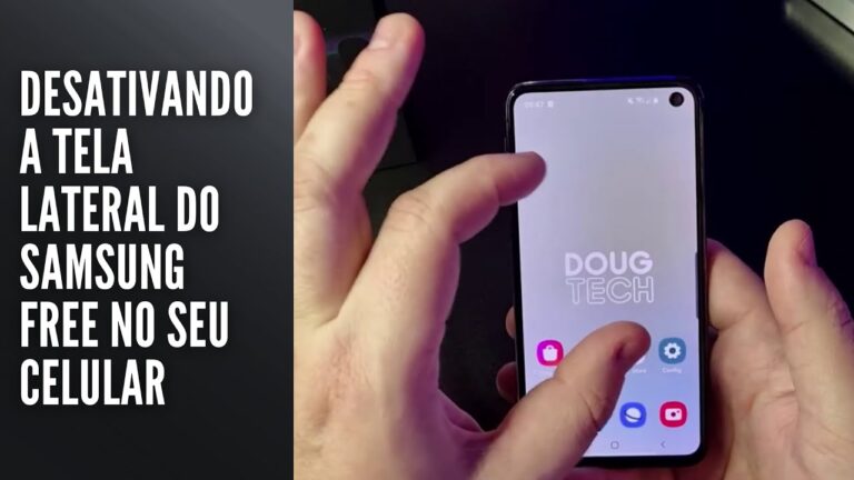 Desativando a tela lateral do Samsung Free no seu celular