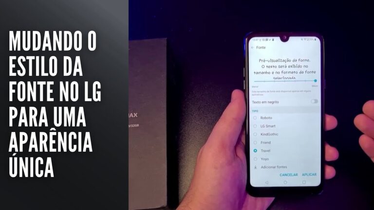 Mudando o estilo da fonte no LG para uma aparência única