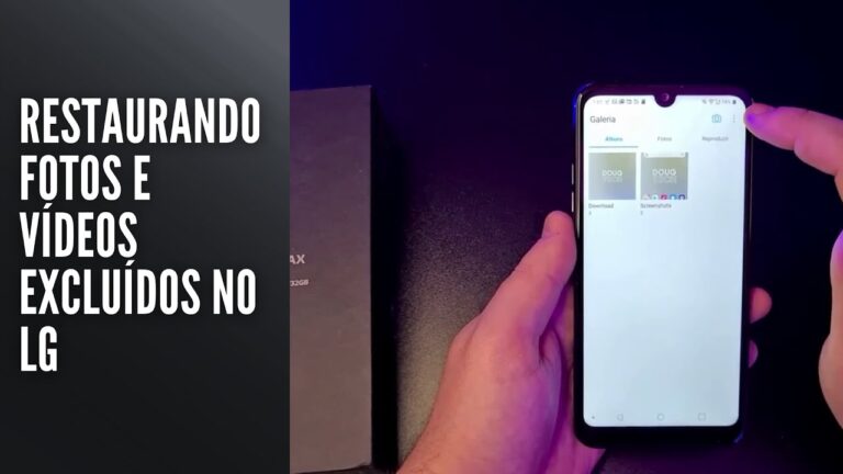 Restaurando fotos e vídeos excluídos no LG