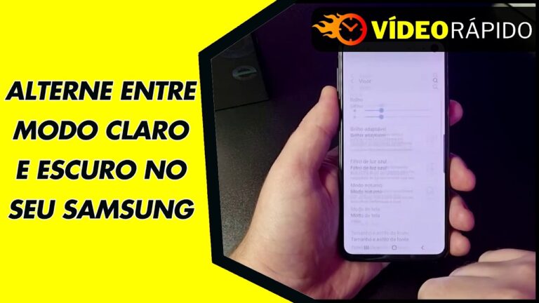 ALTERNE ENTRE MODO CLARO E ESCURO NO SEU SAMSUNG