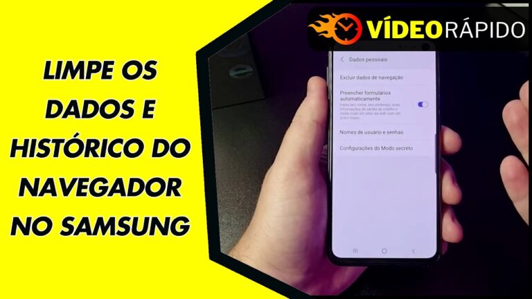LIMPE OS DADOS E HISTÓRICO DO NAVEGADOR NO SAMSUNG