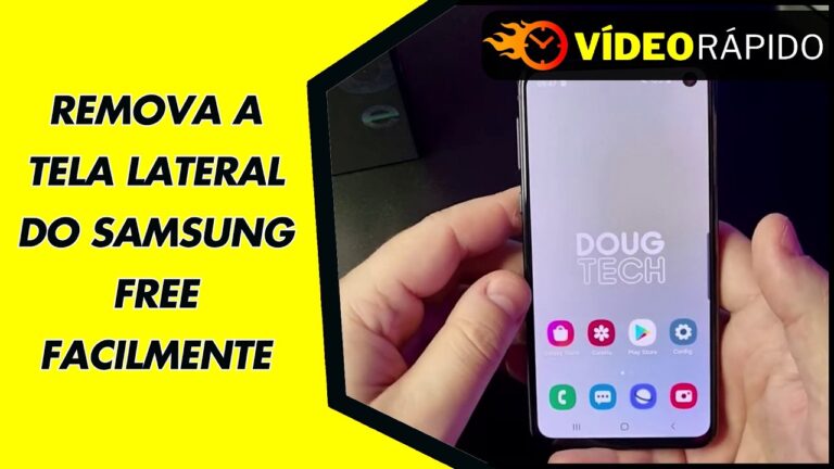 REMOVA A TELA LATERAL DO SAMSUNG FREE FACILMENTE