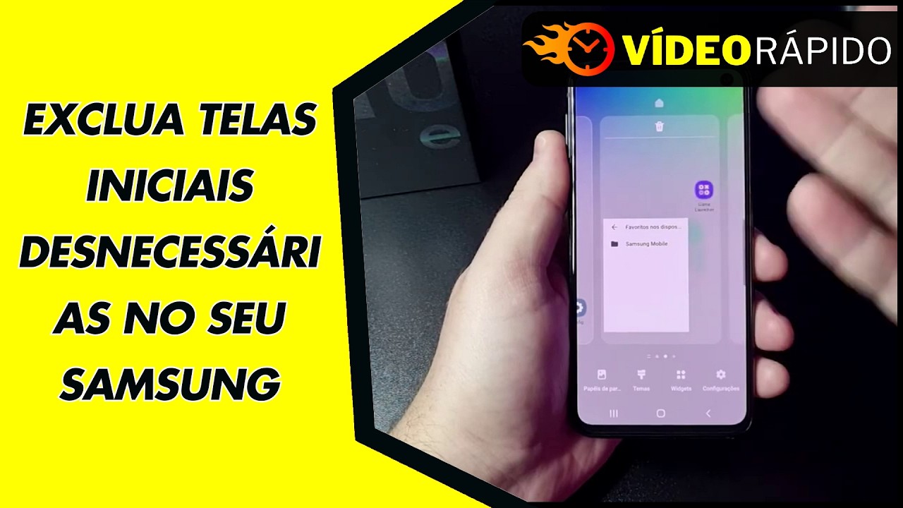 EXCLUA TELAS INICIAIS DESNECESSÁRIAS NO SEU SAMSUNG