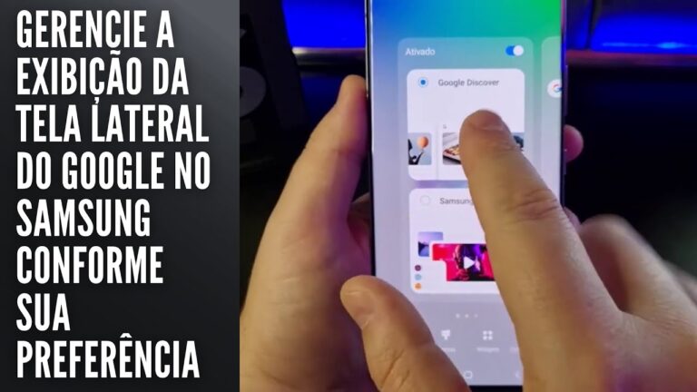 Gerencie a exibição da tela lateral do Google no Samsung