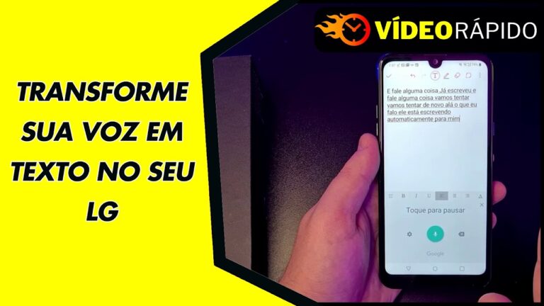 TRANSFORME SUA VOZ EM TEXTO NO SEU LG