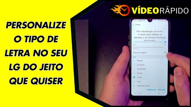 PERSONALIZE O TIPO DE LETRA NO SEU LG DO JEITO QUE QUISER