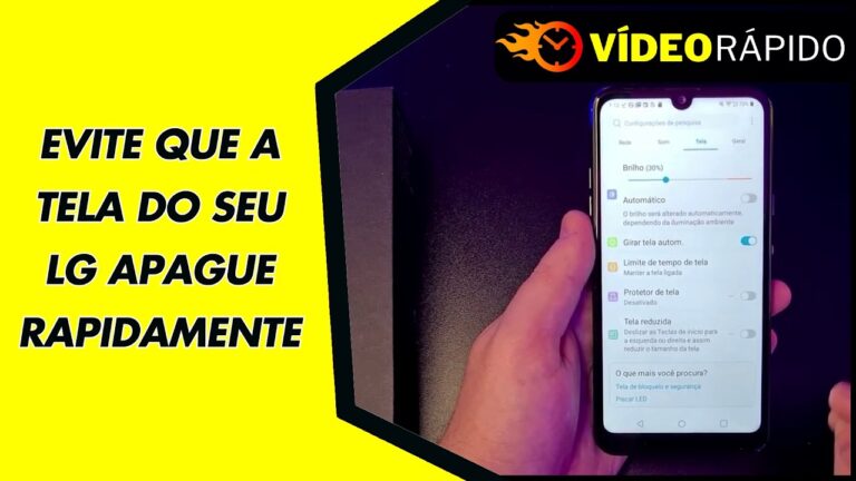 EVITE QUE A TELA DO SEU LG APAGUE RAPIDAMENTE