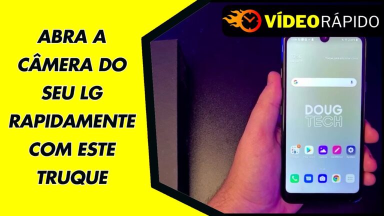 ABRA A CÂMERA DO SEU LG RAPIDAMENTE COM ESTE TRUQUE