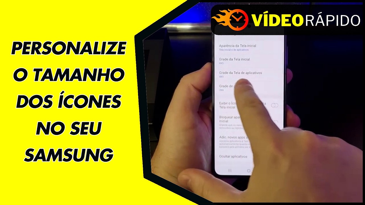PERSONALIZE O TAMANHO DOS ÍCONES NO SEU SAMSUNG PERSONALIZE O TAMANHO DOS ÍCONES NO SEU SAMSUNG