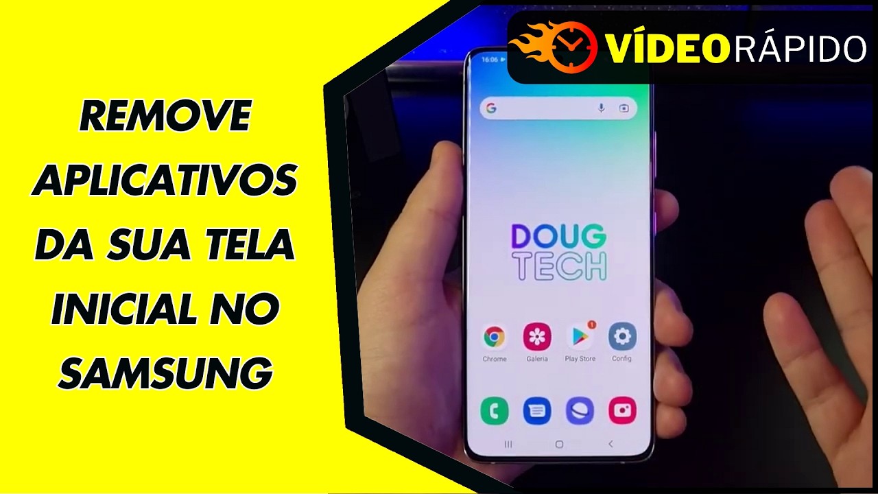 REMOVE APLICATIVOS DA SUA TELA INICIAL NO SAMSUNG