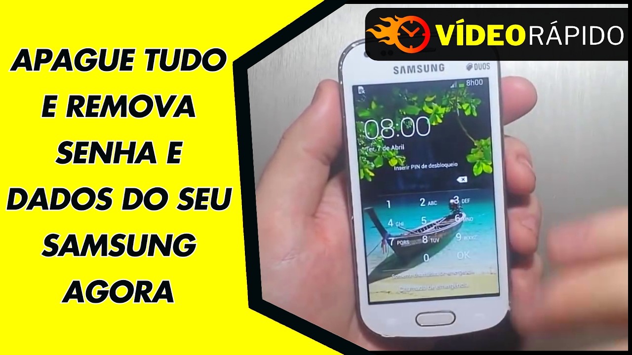 APAGUE TUDO E REMOVA SENHA E DADOS DO SEU SAMSUNG AGORA