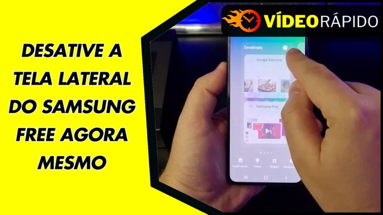 DESATIVE A TELA LATERAL DO SAMSUNG FREE AGORA MESMO
