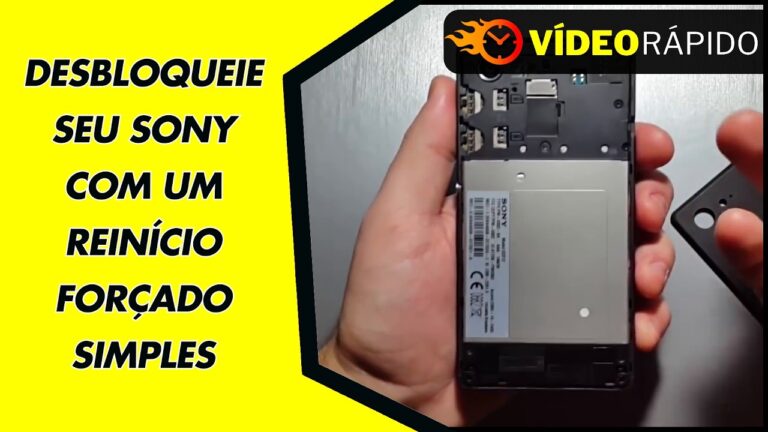 DESBLOQUEIE SEU SONY COM UM REINÍCIO FORÇADO SIMPLES