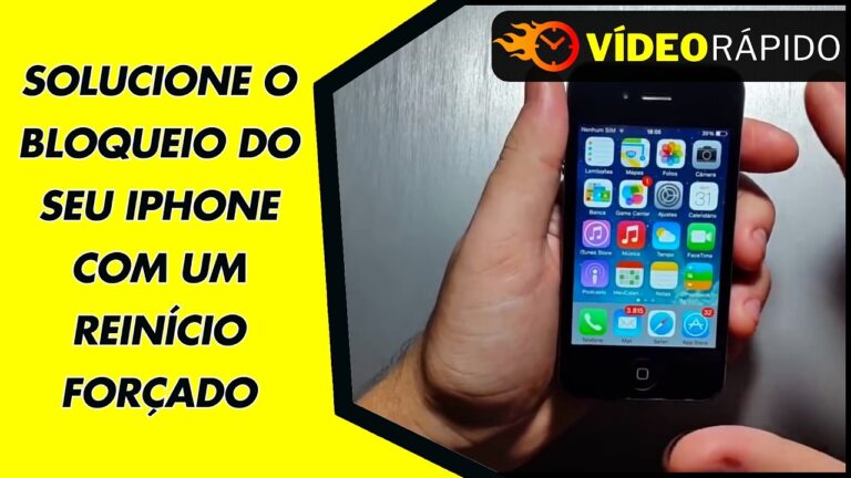 SOLUCIONE O BLOQUEIO DO SEU IPHONE COM UM REINÍCIO FORÇADO