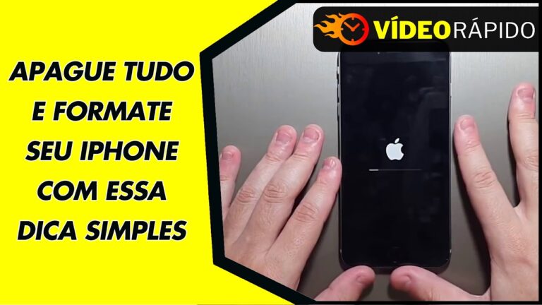 APAGUE TUDO E FORMATE SEU IPHONE COM ESSA DICA SIMPLES