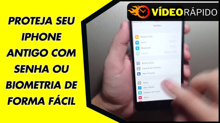 PROTEJA SEU IPHONE ANTIGO COM SENHA OU BIOMETRIA DE FORMA FÁCIL