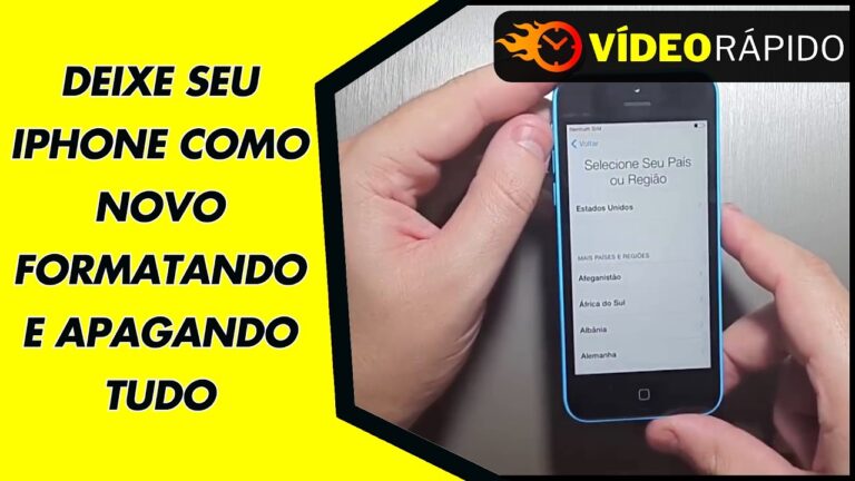 DEIXE SEU IPHONE COMO NOVO FORMATANDO E APAGANDO TUDO