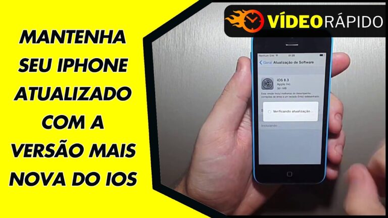MANTENHA SEU IPHONE ATUALIZADO COM A VERSÃO MAIS NOVA DO iOS