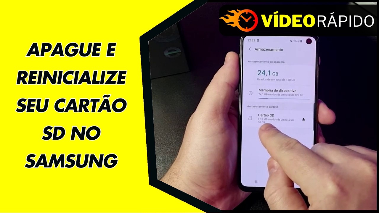 APAGUE E REINICIALIZE SEU CARTÃO SD NO SAMSUNG