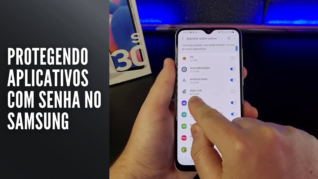 Protegendo aplicativos com senha no Samsung