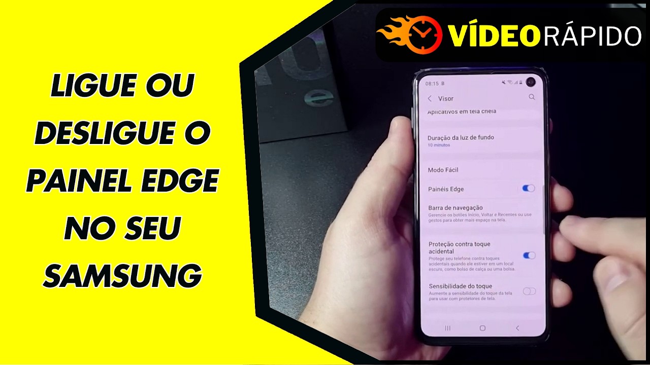 LIGUE OU DESLIGUE O PAINEL EDGE NO SEU SAMSUNG LIGUE OU DESLIGUE O PAINEL EDGE NO SEU SAMSUNG