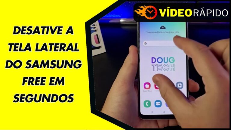 DESATIVE A TELA LATERAL DO SAMSUNG FREE EM SEGUNDOS