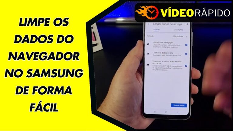 LIMPE OS DADOS DO NAVEGADOR NO SAMSUNG DE FORMA FÁCIL