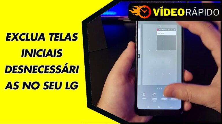 EXCLUA TELAS INICIAIS DESNECESSÁRIAS NO SEU LG