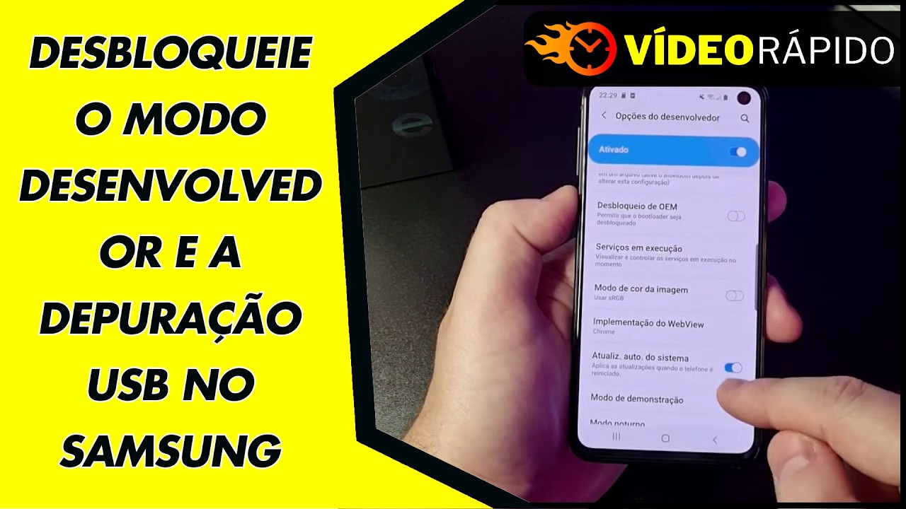 DESBLOQUEIE O MODO DESENVOLVEDOR E A DEPURAÇÃO USB NO SAMSUNG