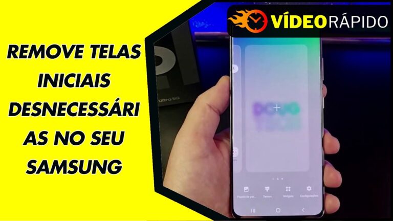 REMOVE TELAS INICIAIS DESNECESSÁRIAS NO SEU SAMSUNG