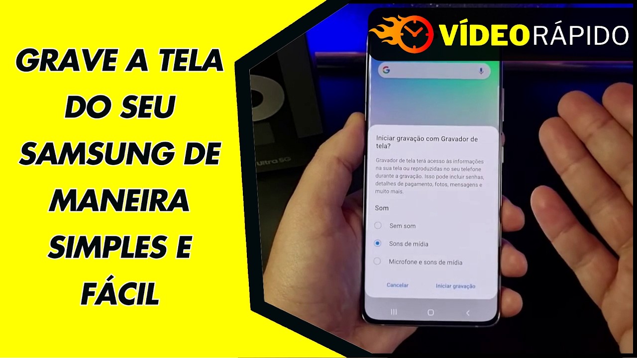 GRAVE A TELA DO SEU SAMSUNG DE MANEIRA SIMPLES E FÁCIL